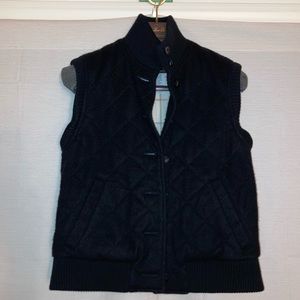 Loro Piana Ladies 100% Cashmere Classic Quilted Vest Black XS